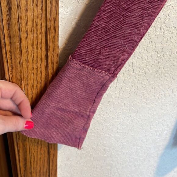 We the Free- Free People- Purple Affogato Hacci Linen Blend Tunic Popover, Small - Picture 8 of 14